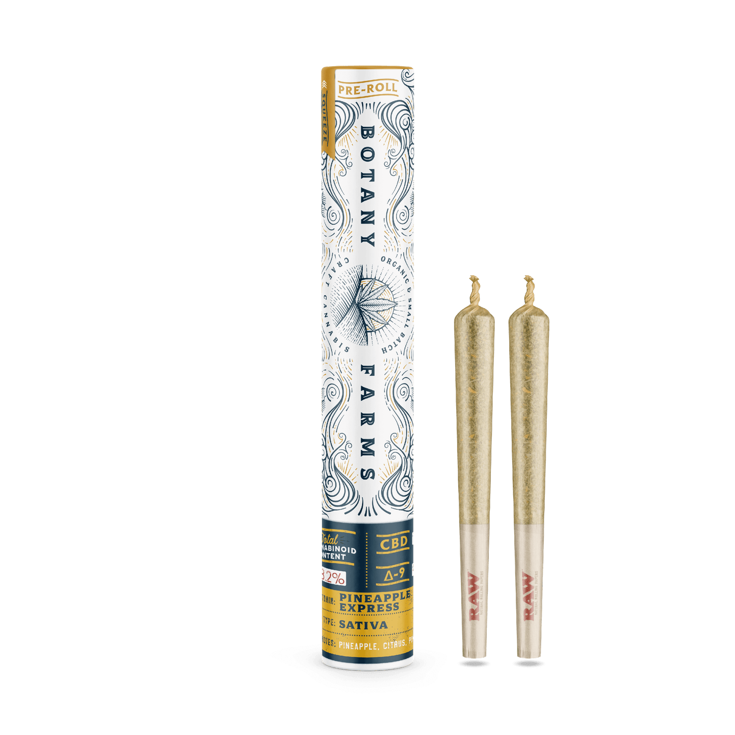 CBD Pineapple Express Pre-Roll (2 Half Grams)