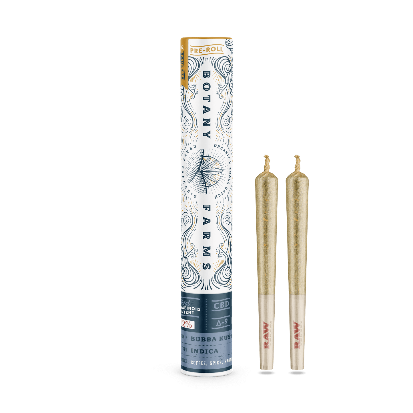 CBD Bubba Kush Pre-Roll (2 Half Grams)