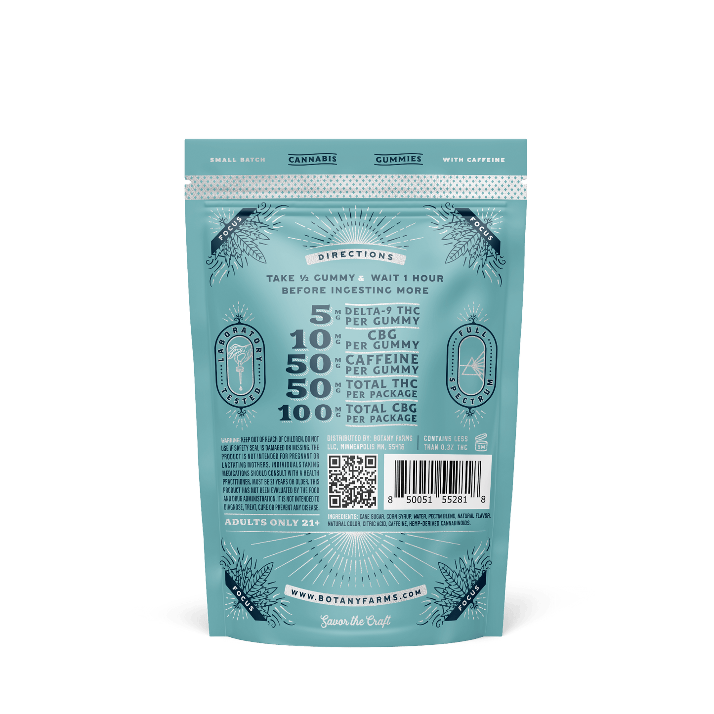 Caffeine + CBG + Delta-9 Gummies from Botany Farms